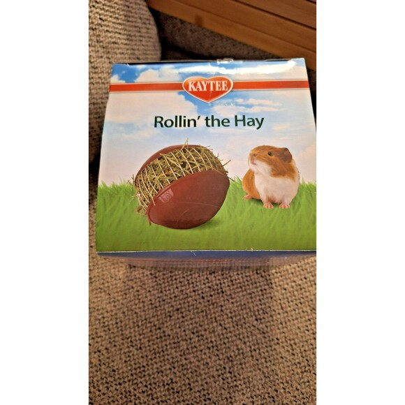Kaytee Rollin the Hay for Small Animal. Hay Dispenser.  5.62" x 5.62" x 7.31" Ne - Picture 2 of 6